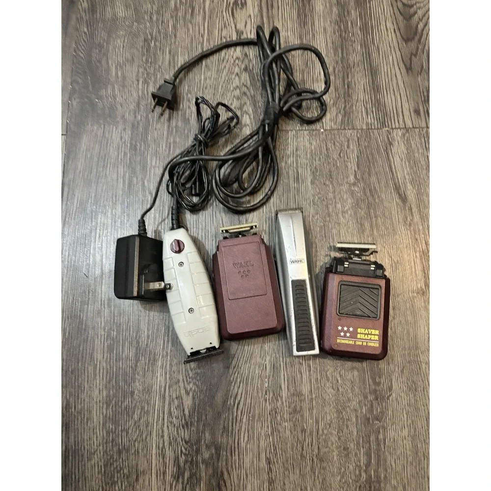 Bundle of 4 Wahl & Andis Electric Hair Trimmers / Shavers (Parts Only)